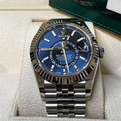 rolex sky dweller blue jubilee